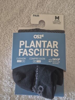 Plantar Fasciitis No-Show Socks - Black